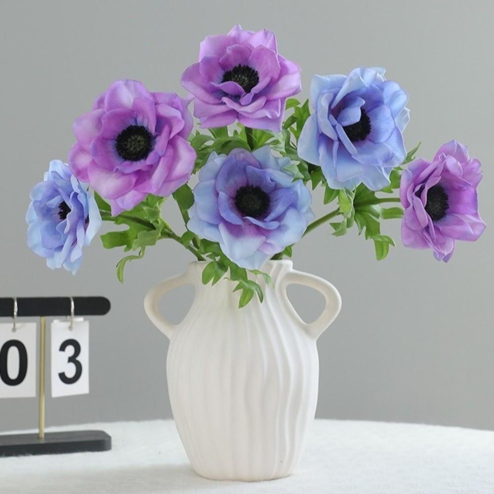 Lifelike Artificial Anemone Handmade Simulation Flowers Fake Flower Plants  Shopping Mall