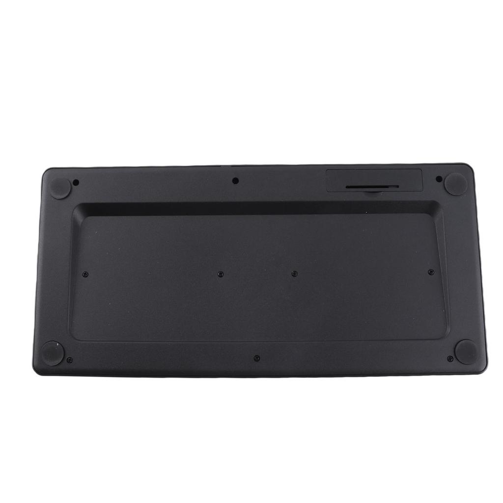 Wireless Keyboard 2.4G 78 Keys Ergonomic Design Portable Slim Power Saving Round Keycaps USB Keyboard