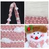 Yousheng Plush Christmas Small Gift Bag 3D Snowman Santa Doll Fruit Candy Bag Christmas Eve New Year Tote Bag for Xmas Party Supplies