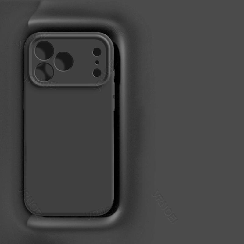 Original Silicone Feel Lens Protection Case For iPhone 17 14 12 11 13 15 16 Pro Max for Apple 16 15 14 Plus Air Shockproof Cover
