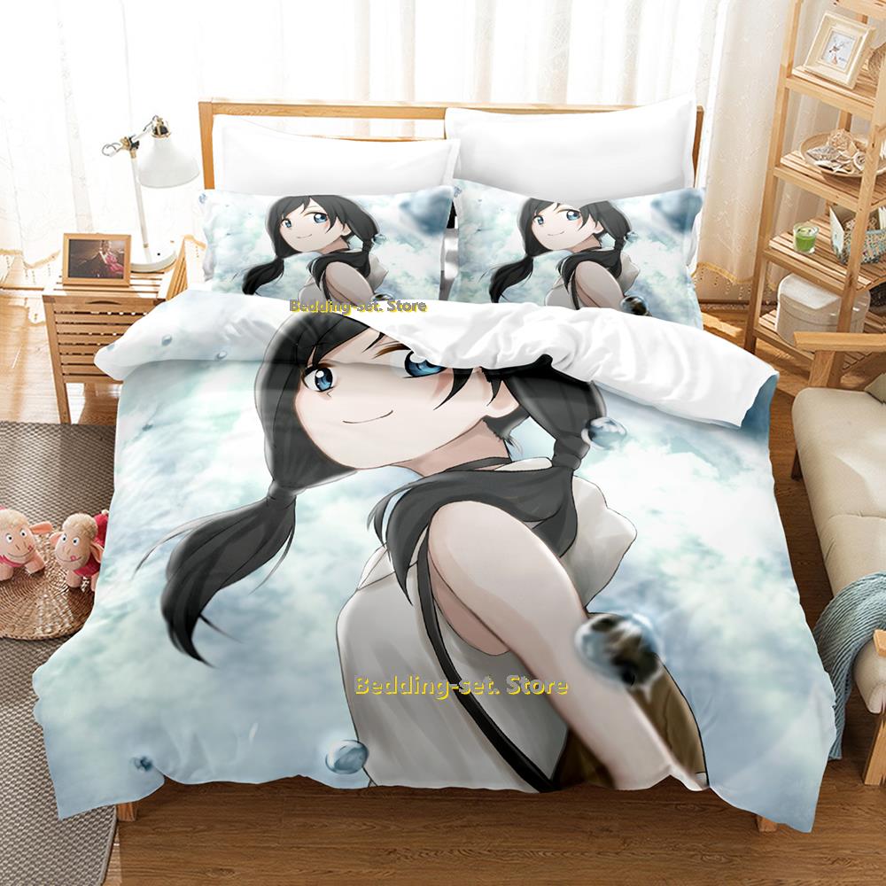 Weathering With You Bedding Set Single Twin Full Queen King Size Bed Set Adult Kid Bedroom Duvetcover Sets Anime Parure De Lit