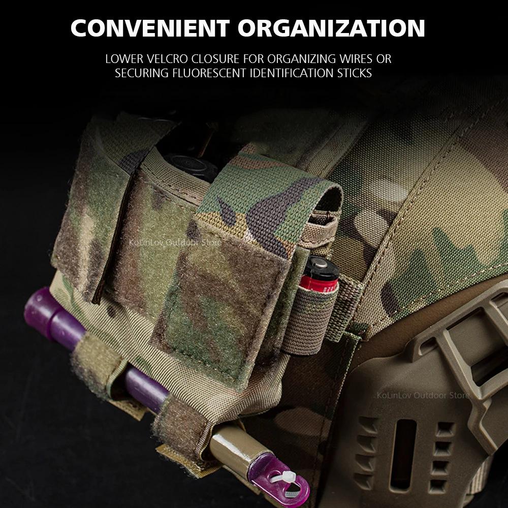 Taktische Helm-Batterietasche Elastische Kordelverstellung MK2 Helm-Batterie-Gegengewichtstasche FAST Airsoft-Helm-Zubehör