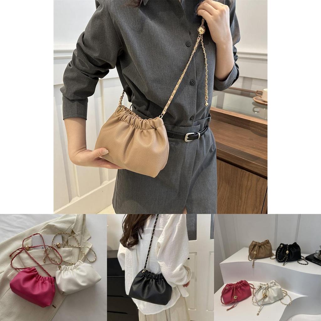 Stylish Pu Bucket Bag For Women 2024 Trendy Street Fashion Shoulder Bag In Multiple Colors