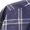 WILSHIRE 70s vintage Check Pattern Long sleeve shirt M Navy Men's Used