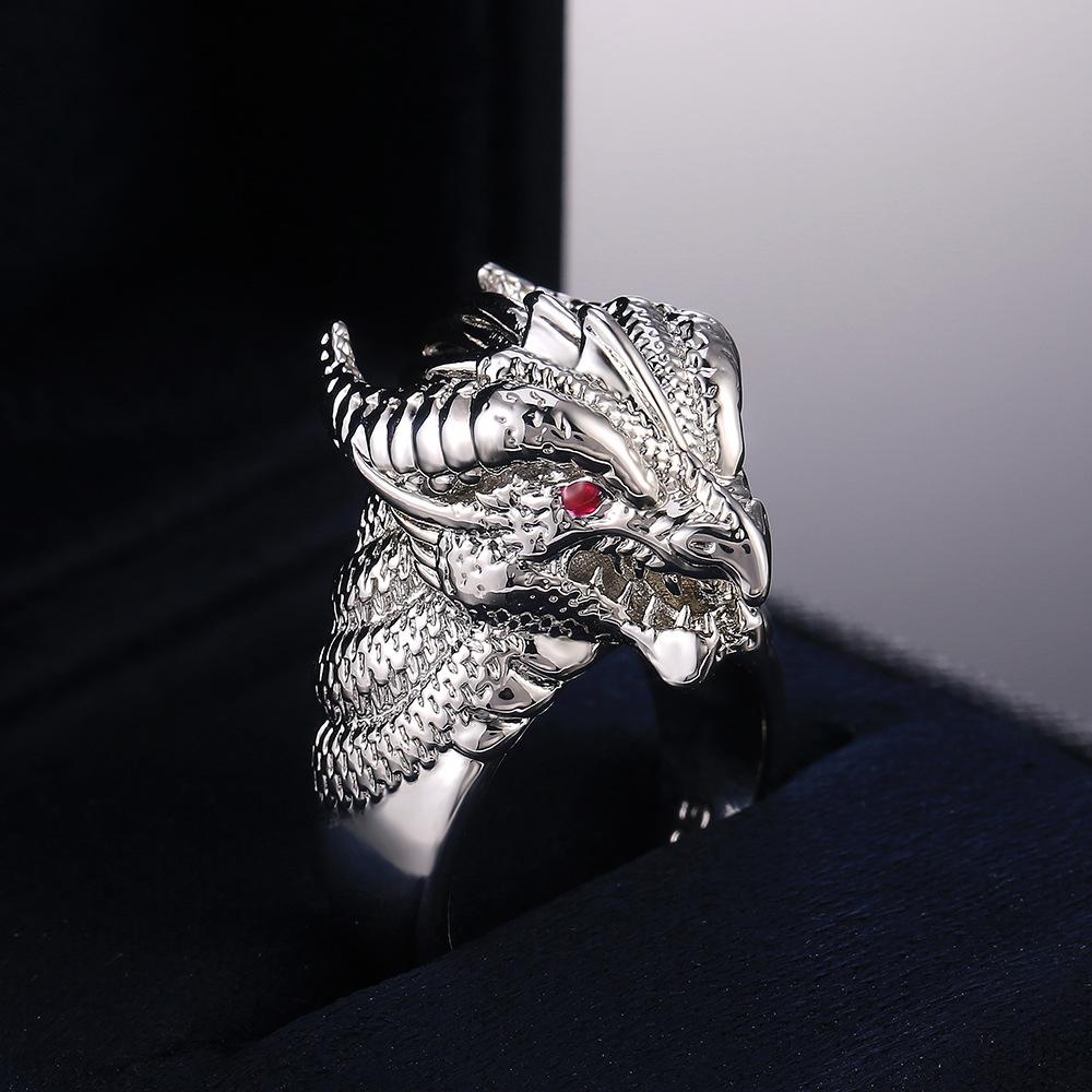 Personalized Domineering Exquisite Faucet Men'S Ring, Style Electroplated Alloy Hand Jewelry
