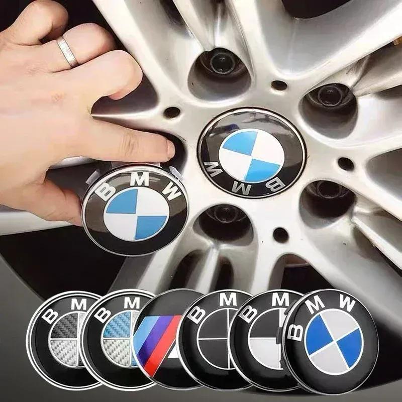 4pcs 56/68mm Car Wheel Center Hub Cap Stickers Styling For BMW M Performance E36 E46 E60 E90 E91 E92 E93 F30 F20 M3 Accessories