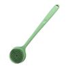 Premium Silicone Bath Brush - Soft Bristles, Long Handle, Double-Sided Back Scrubber