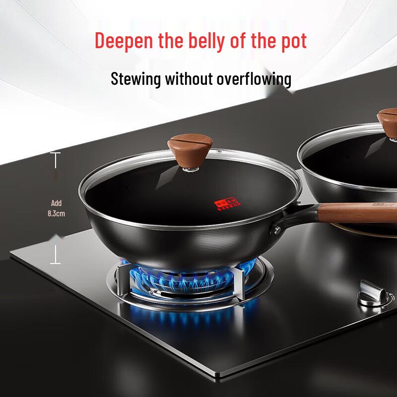 Zhongkang Deep Nitrogen Rust-Resistant Iron Wok, 3rd Gen