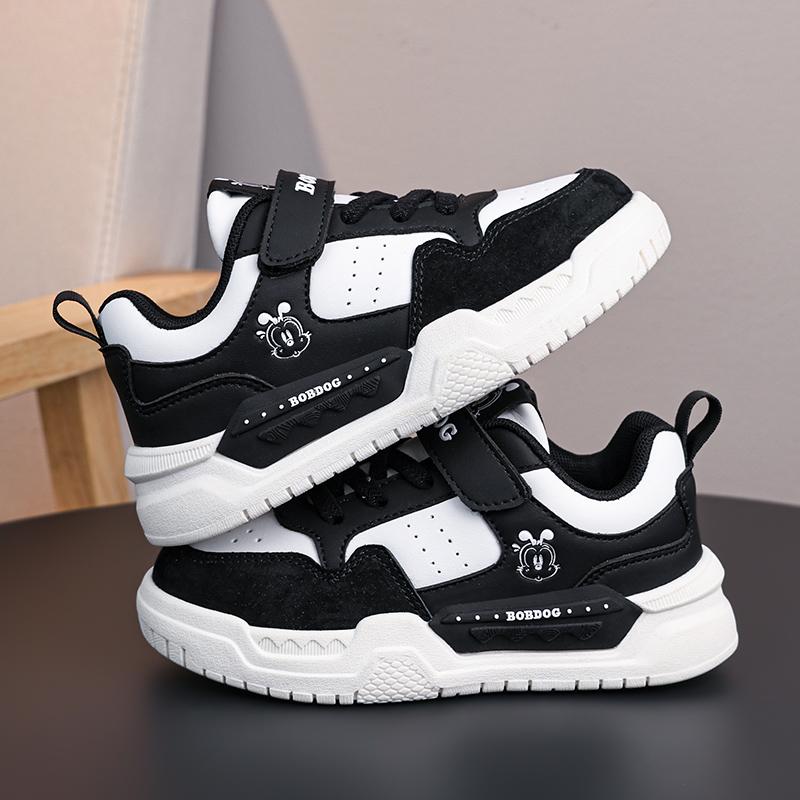 Children's Fashion Velcro Thick Sole Height Increasing Low Cut Casual Board Shoes Outdoor Casual Sports Shoes 28-38