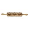 652F Christmas Rolling Pin DIY Baking Tool Christmas Theme Rolling Pin for Beautifully Patterned Dough Cookie Biscuit