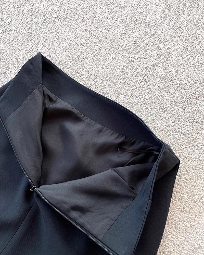 Highly Recommended: Pure Tail Slimming & Stylish Mid-Length Skirt - A Must-Have!