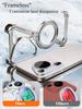 Eary Metal Phone Case for Huawei Pura 80 Ultra P80 Pro + for Magsafe Magnetic Kickstand Frameless Shockproof Wireless Charging