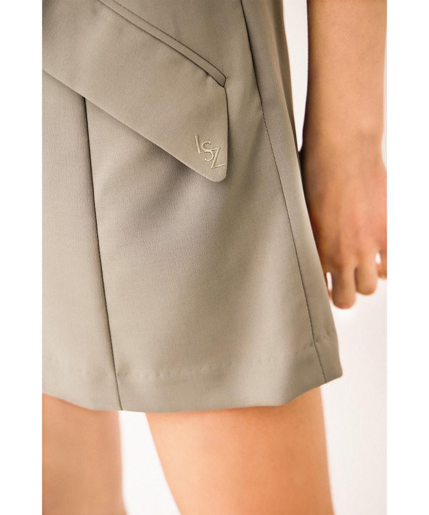 Leusejiem Khaki Anne Short Pants