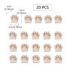 20pcs DIY Decorations Cat Claw Stone Step Lawn Decoration Bonsai Display Resin Bonsai Stone Micro-Landscape Paving Stones