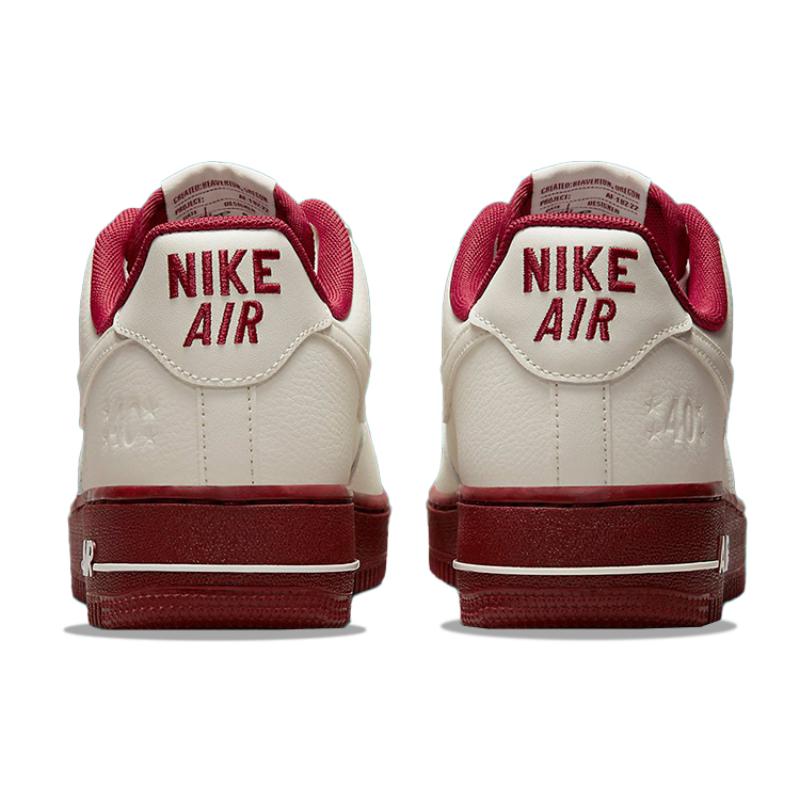 Nike Air Force 1 '07 Se '40th Anniversary   Sail Team Red' Women's Sneakers DQ7582-100