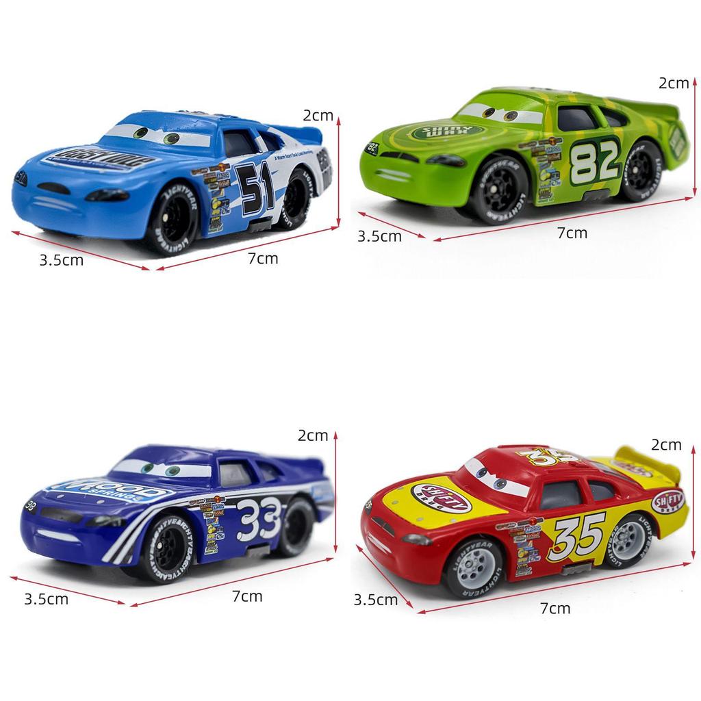 Durable Cars Lightning Mcqueen Alloy Toy Model Sheriff And Cabrera For Kids