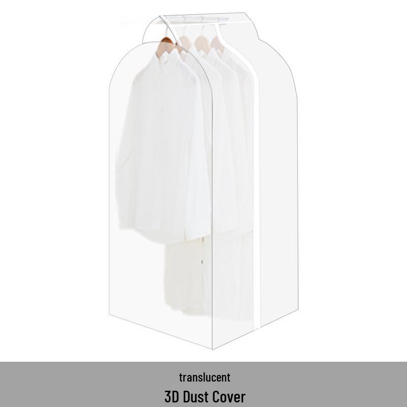 Shumi PEVA Transparent Printed Hanging Garment Dust Cover 55x50x90