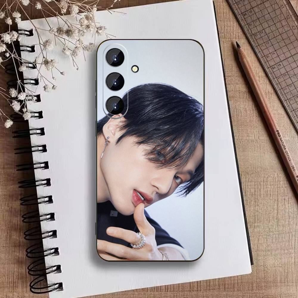 Hot E-ATEEZ Kpop Phone Case For Samsung Galaxy A73,A21s,A22,A31,A52,A53,A71,A41Soft Black Shell