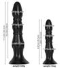 Black PVC Large Dildo Simulated Penis Butt Plug Fisting Big Dick Realistic Cock Strap on Dick Sex Toy