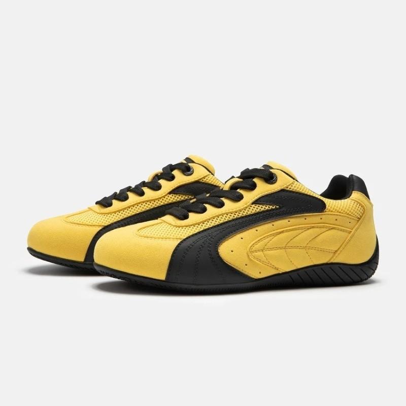 

Popular Hong Kong style original yellow and black racing German training shoes women s ins tide 2025 summer and autumn new mesh sports casual shoes 44 жёлтый