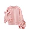 Spring Fleece-Lined Sports Sweater Children's Top