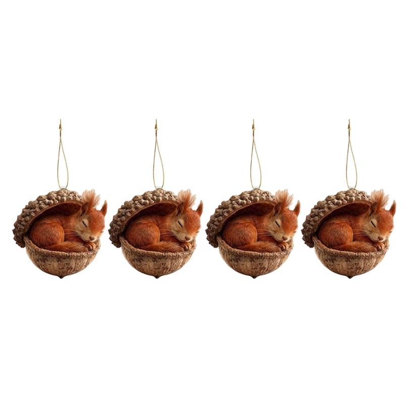 Acrylic Animal Ornaments Glossy Finish and Lightweighted for Christmas Tree Decors Festival Atmosphere Family Gatherings