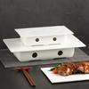 Candle Heating And Insulation Tableware Beijing Roast Duck Plate Restaurant Restaurant Slice Skin Duck Plate Chinese Hotel Tableware Artistic Concepti