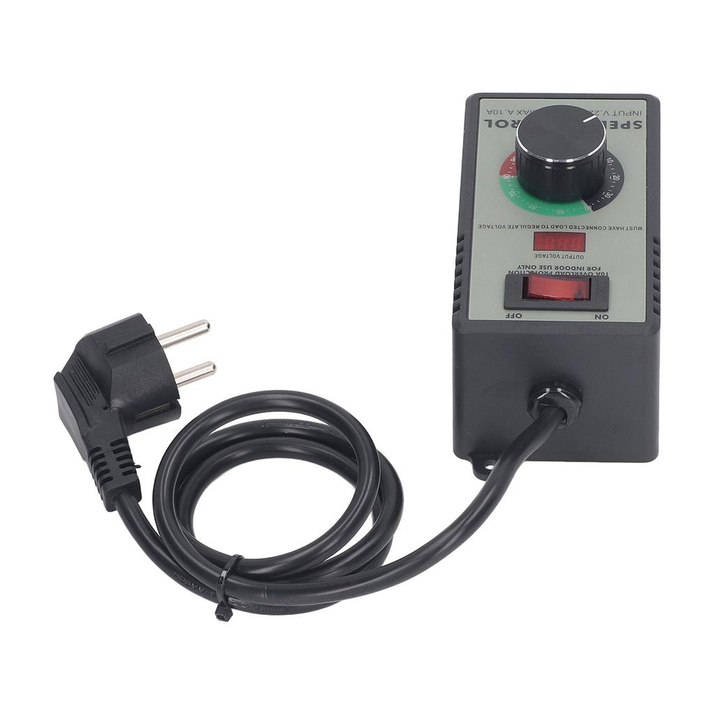 AC-motorhastighetsregulator Elektrisk fläkt Variabel hastighetsregulator med 10A-uttag EU-kontakt A