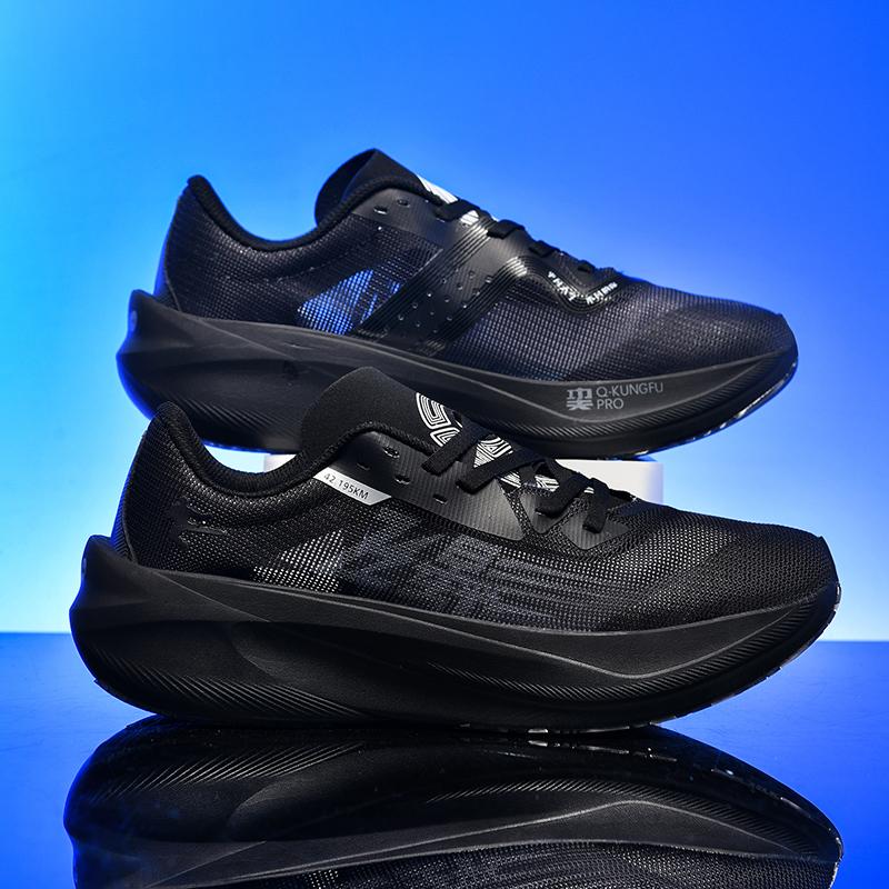 Full Palm Carbon Plate Running Shoes Men's Shoes New Mesh All-match Sneakers Marathon Shock Absorbing Running Shoes