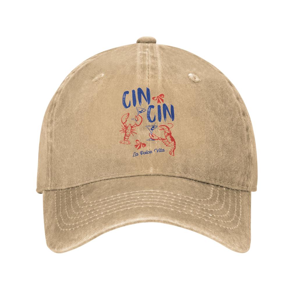 Vintage Lobster Ocean Life Baseball Cap Distressed Denim Washed Headwear Unisex Women Outdoor Activities Adjustable Fit Caps Hat