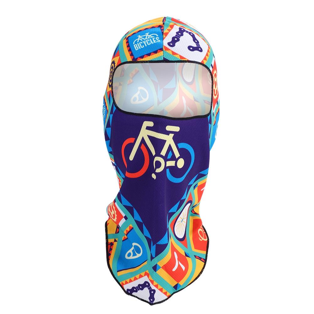 

Fashionable Printing Mask Dust proof Windproof Full Face Cover for Cycling Riding(F)
