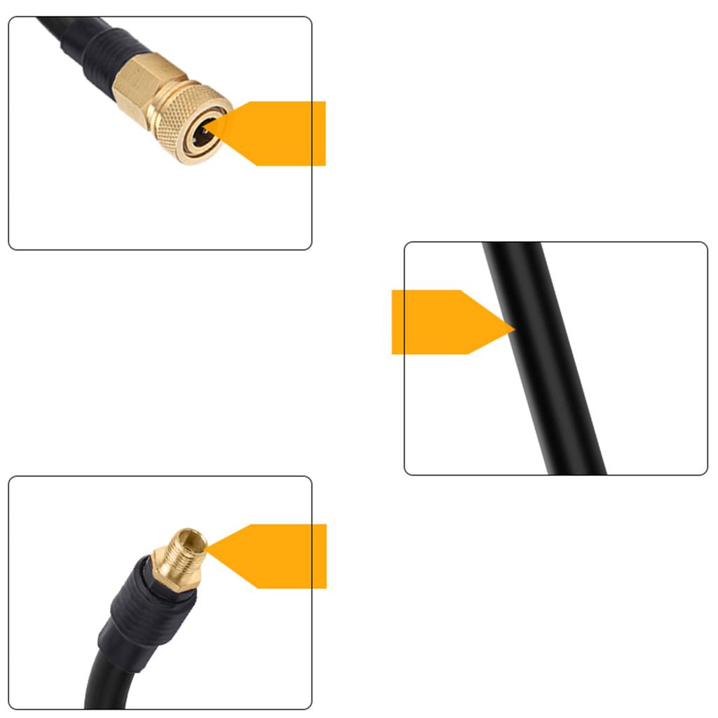 Car Tire Inflator Hose Locking Air Chuck Inflatable Air Pump xtension Tube