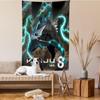 Anime Kaiju No 8 Tapestry Art Printing Japanese Wall Tapestry Anime Wall Hanging Home Decor