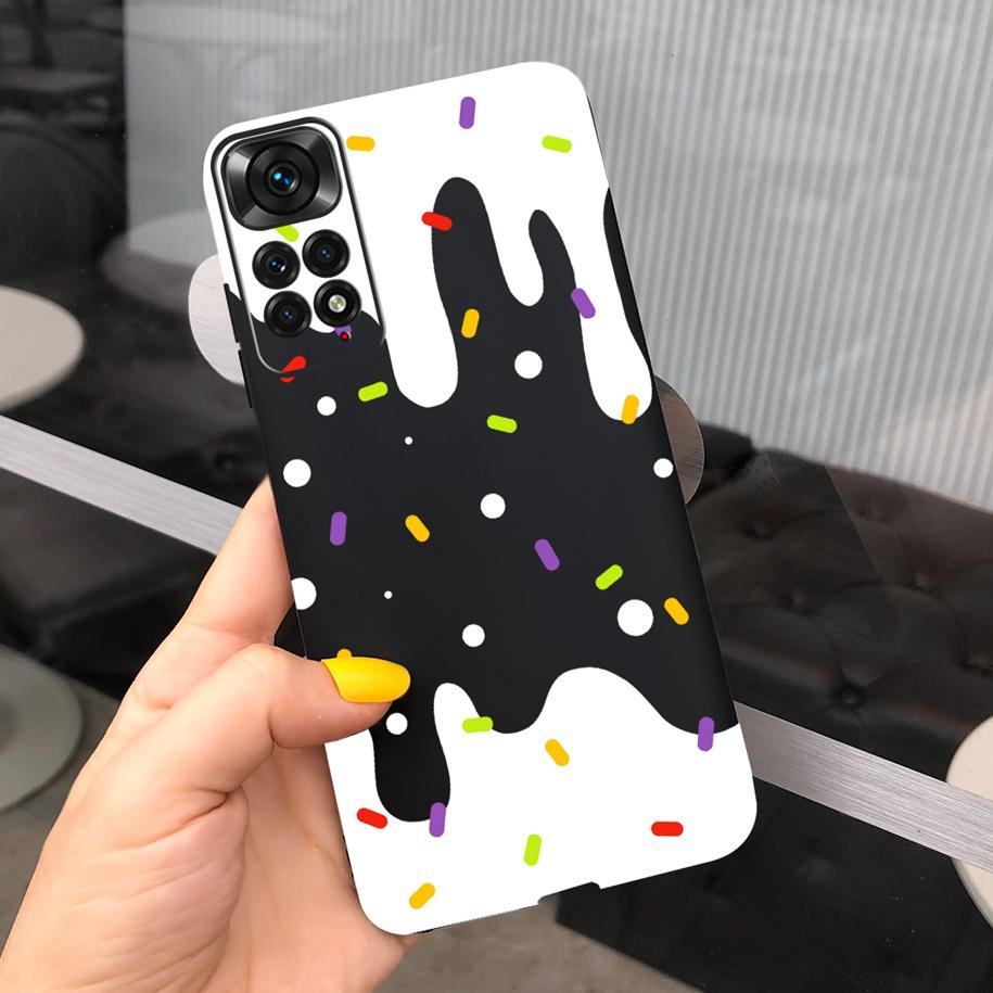 For Xiaomi Redmi Note 11 Case 2022 Slim Silicone Soft Flower Phone Cover For Xiaomi Redmi Note 11S Bumper Note11 Pro Plus Fundas