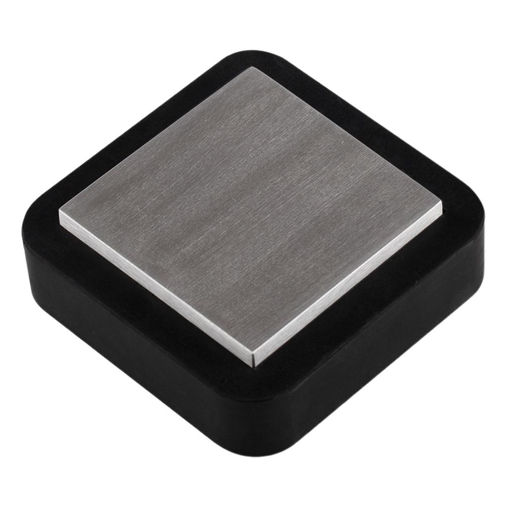 Professional Steel Block with Rubber Base Jewelry Stamping Plate Metalworking Block Metal Plate Steel Anvil for Jewelry