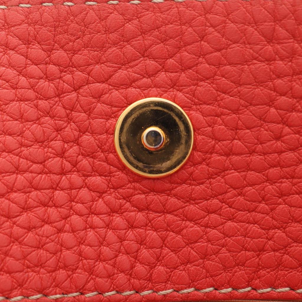 Used BVLGARI Logo Mania 2WAY Handbag Canvas Leather Beige Pink Used Women