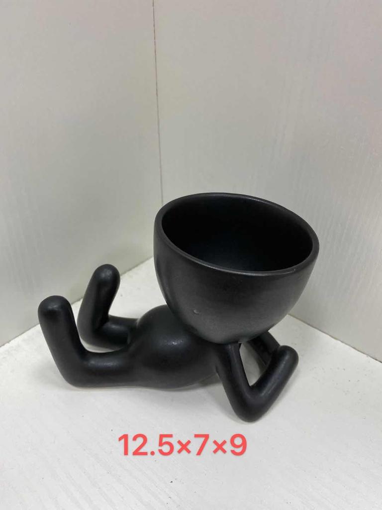 Nieuwe Collectie Geglazuurde Vetplant Potten Menselijk Ontworpen Decoratieve Vaas voor Huis en Tuin DDP Verzending Desktop Decoratieve Bloempot