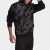 Adidas Aksamitna bluza z kapturem AOP we wzór kamuflażu Męskie bluzy z kapturem Czarna H25088