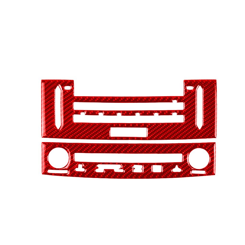 For Lexus IS250 2013- Carbon Fiber Air Conditioning CD Control Panel Trim Cover Car Interior Decoration Accessories