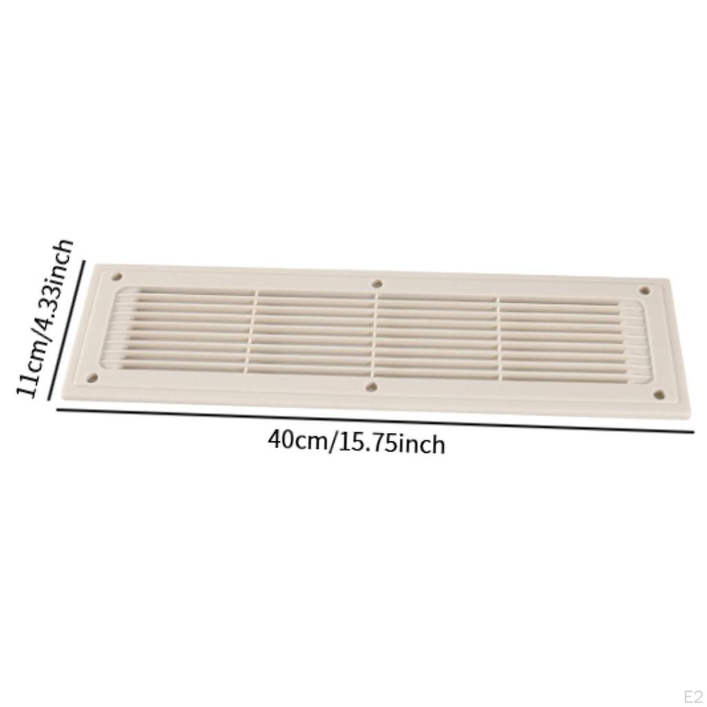 RV Air Vent Cover Conditioner Outlet Grille Rectangle Replace Parts Louvered Ventilation Grill