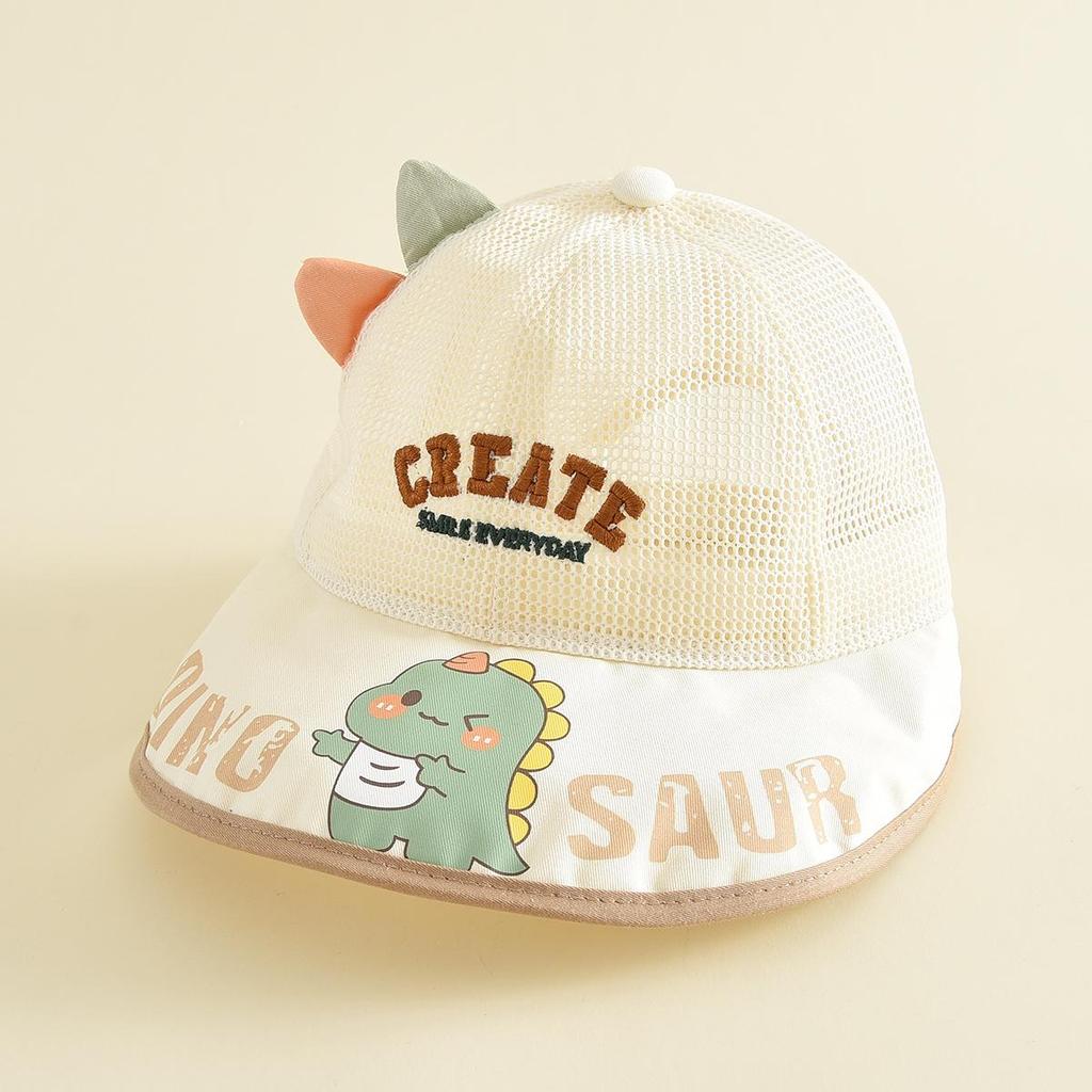 Kids' Dinosaur Mesh Sun Protection Windproof Bucket Hat