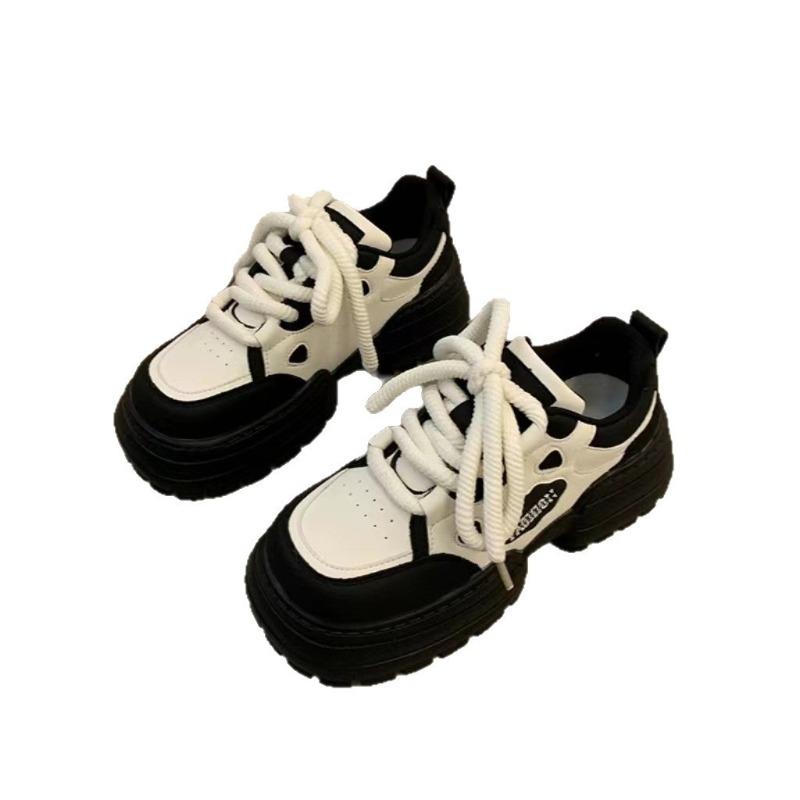 Casual thick-soled heightening women's winter new velvet warm fashion versatile casual shoes dad shoes