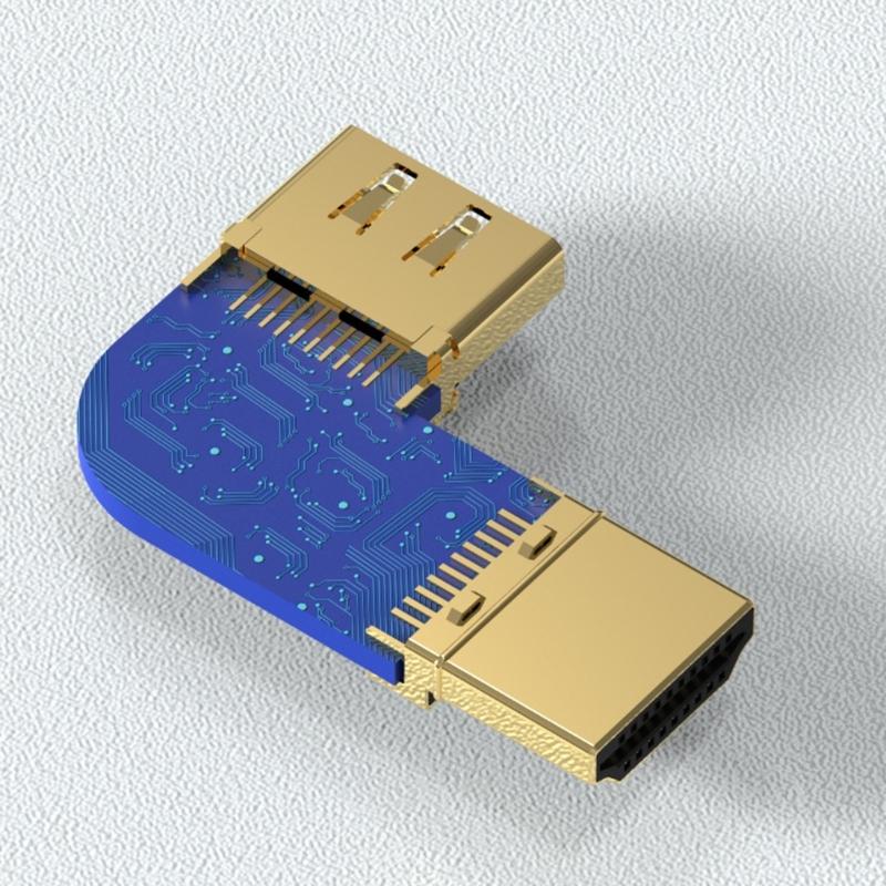 Cable Extender Converter Adapter Suitable for PC Laptop Computer Monitor Projector 8K 60Hz 4K 120Hz 270° High Definition