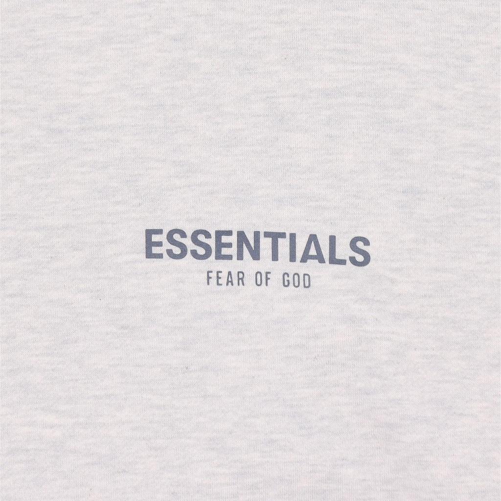 Fear of God Essentials SS21 Pullover Mock Neck Fleece Sweatshirt Unisex Tops Light-Heather-Oatmeal FOG-SS21-596