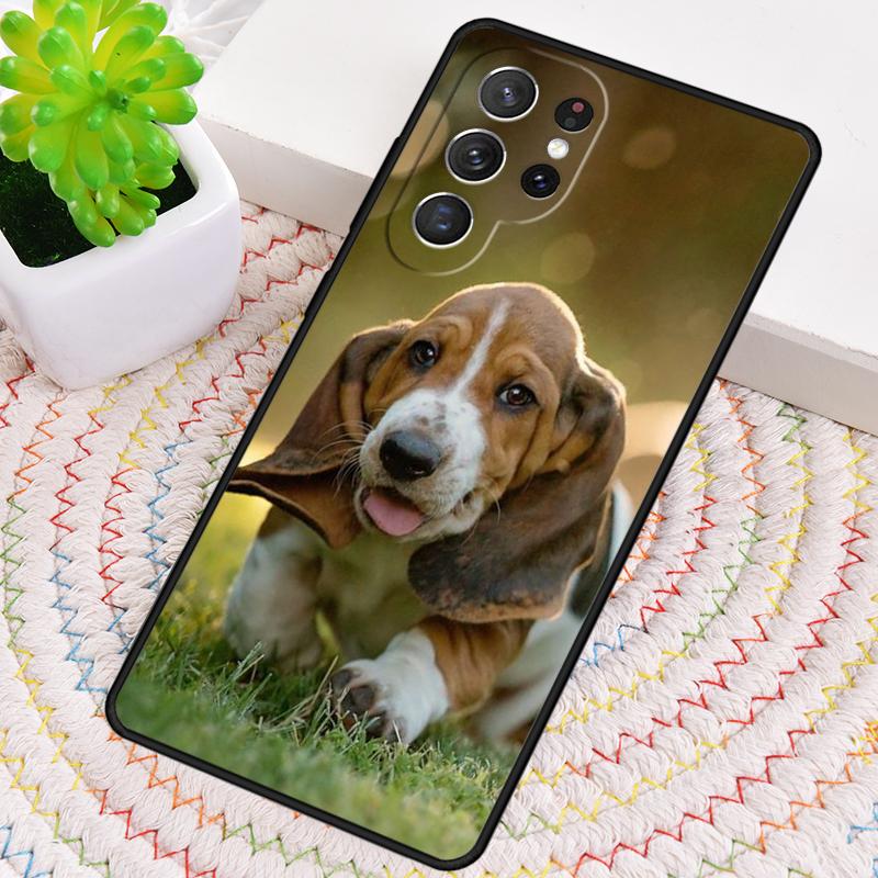 Basset Hound Dog Puppy Phone Case for Samsung Galaxy note 10 pro S26 Ultra S23 S24 FE S25 S21 S22 PLUS shockproof Cove