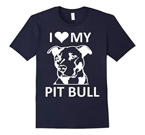 

I heart My Pitbull Tshirt I Love My Pitbull Teepit Bull Mens Shirts Short Sleeve Trend Clothing Print T Shirt Men Top Tee S