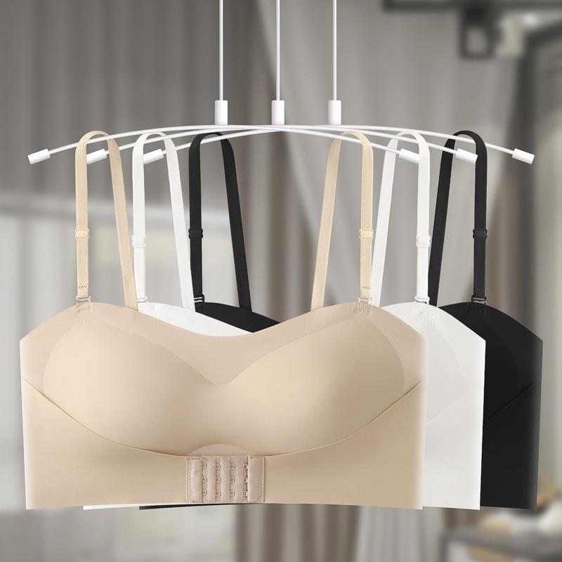Women S Seamless Strapless Bandeau Push Up Bra For Small Chest