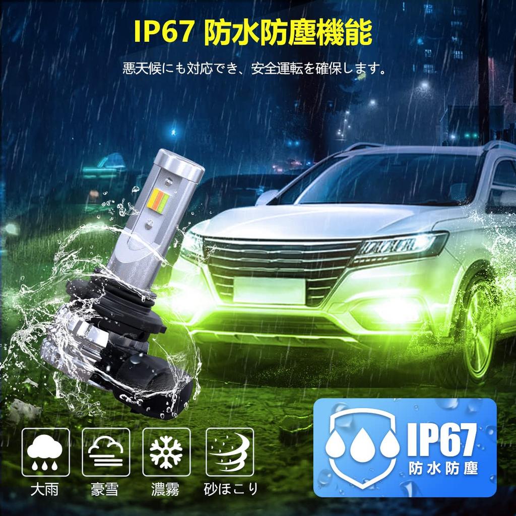 Super Bright HB4 LED Fog HB3 LED Fog Super 3 Vehicle Inspection Adjustable Color Set of 2 LED Bulbs for Cars Model Lights, 3-Color Switching, Lights,