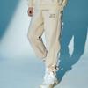 Li Ning X Artist Dft Pantalones Deportivos Cálidos de Punto con Forro Polar para Hombre Beige AKLRE61-2