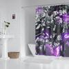 Anime Bathroom Shower Curtain With Hooks, Decorative Bathroom Curtains And Accessories Anime Curtain Decor